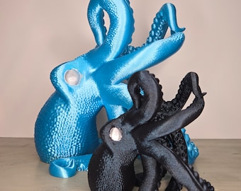 3D Printed Octopus Wine Holder: Nautical Home Decor