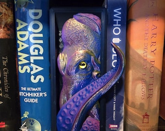 Octopus Bookend, Greedy Octopus Bookshelf Buddy