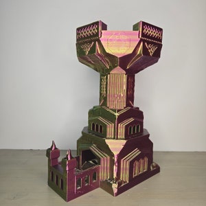 Dwarven Fortress Dice Tower: 3D Printed DnD Dice Roller