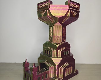 Dwarven Fortress Dice Tower: 3D Printed DnD Dice Roller