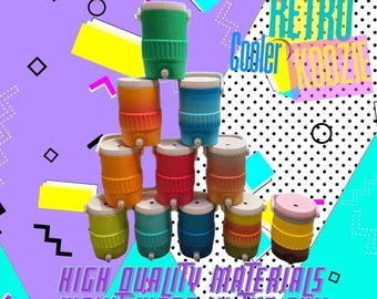 Retro Can Koozie, 12oz Cooler Tumbler, Mini Viral Drink Holder