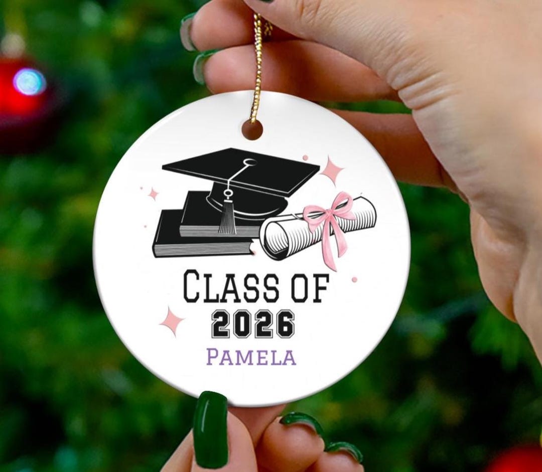 Custom Graduation Ornament Class of 2026 Senior Gift High School ...