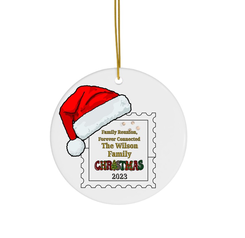 Family Reunion Personalized Keepsake Christmas Ornament Family Reunion