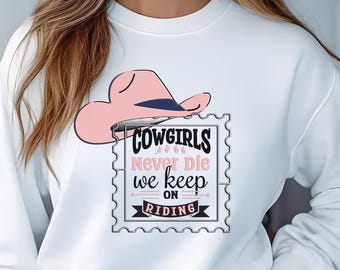 Trendy Cowgirl Crewneck Sweatshirt: Western Outfit