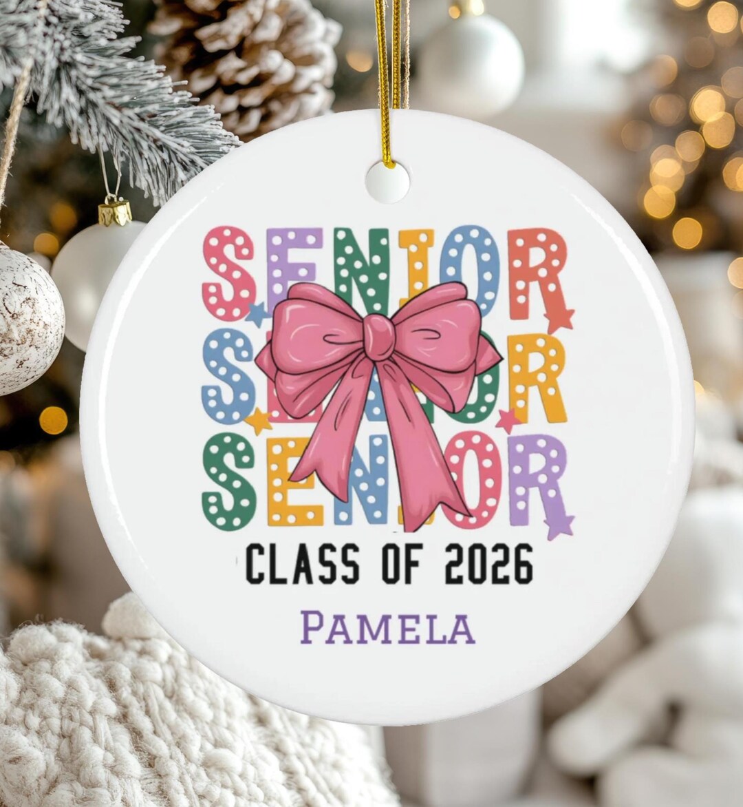 Personalized Class of 2026 Graduation Ornament: Custom Ceramic Senior ...