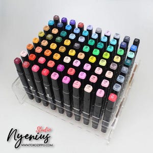 Marker Pen Holder Acrylic Stationery Storage Toddi/Touch