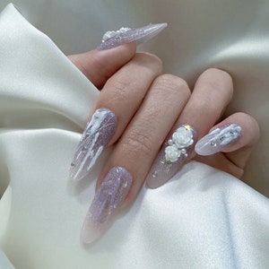 Lavender Coffin Nails
