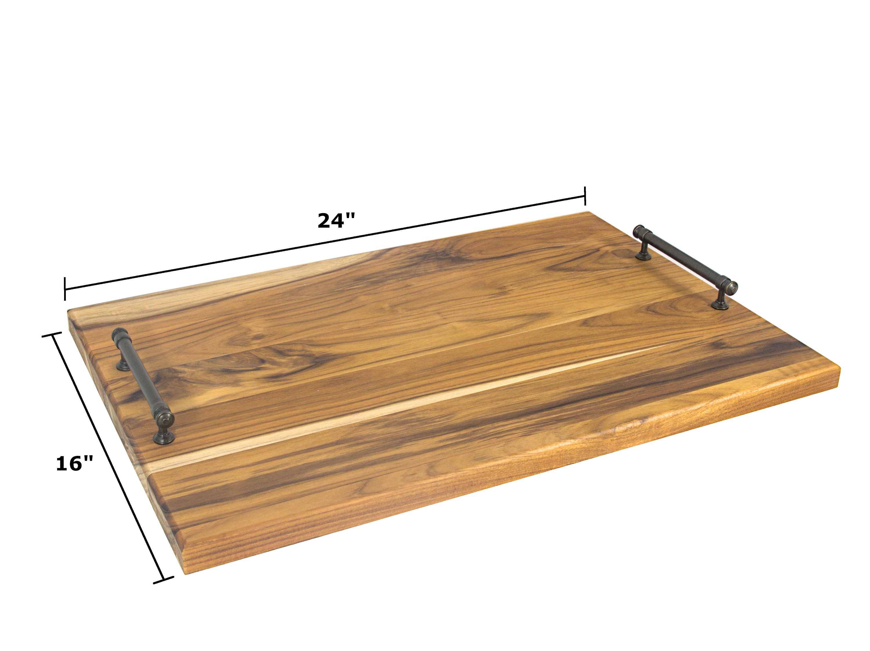 Extra Large Acacia Wood Charcuterie Board – 36.6 X 11.6 In Serving Platter With Handles For Meat & Cheese