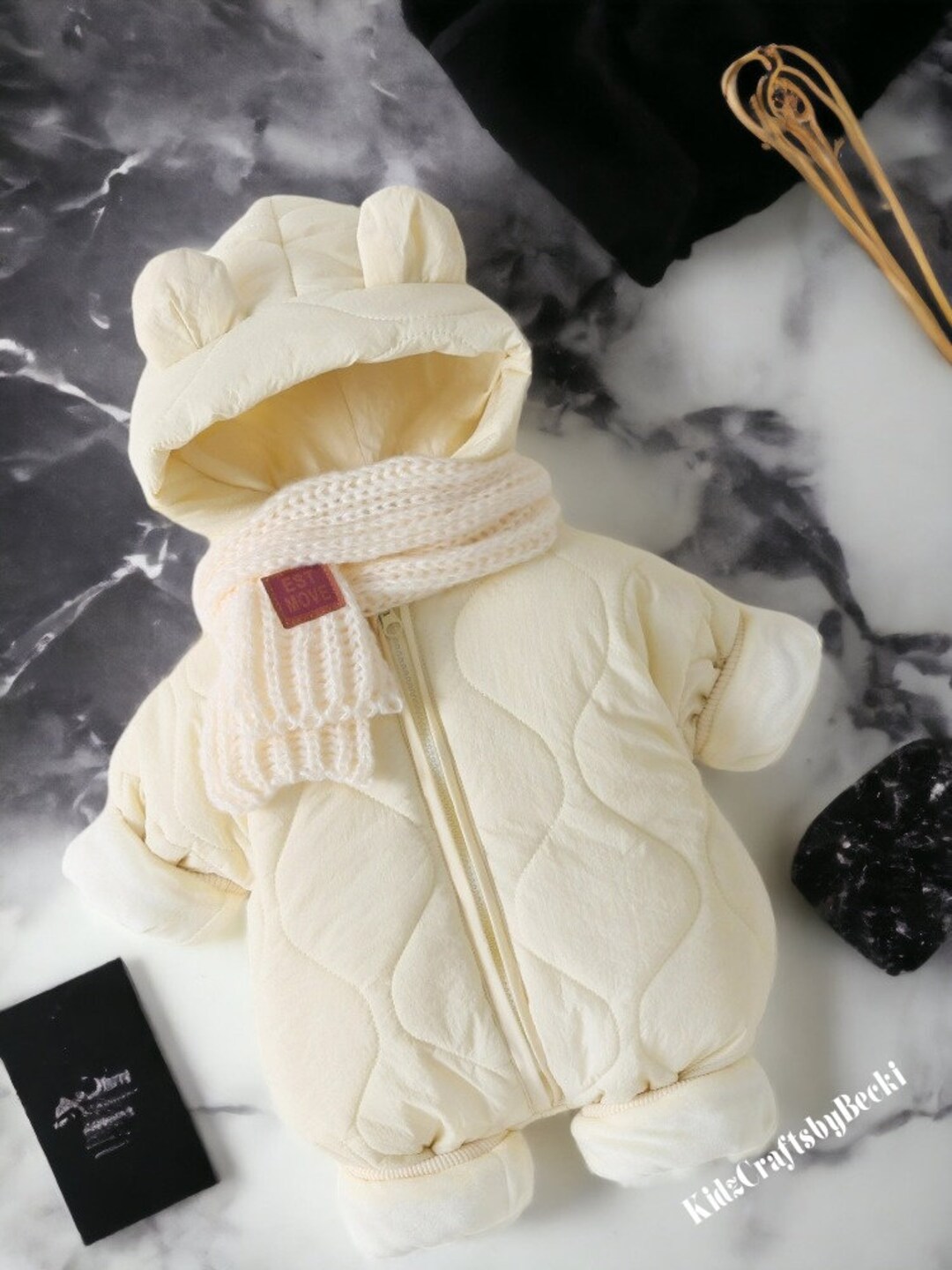Baby Winter Onesie Jacket Outfit Baby Warm Coat Jumpsuit Etsy