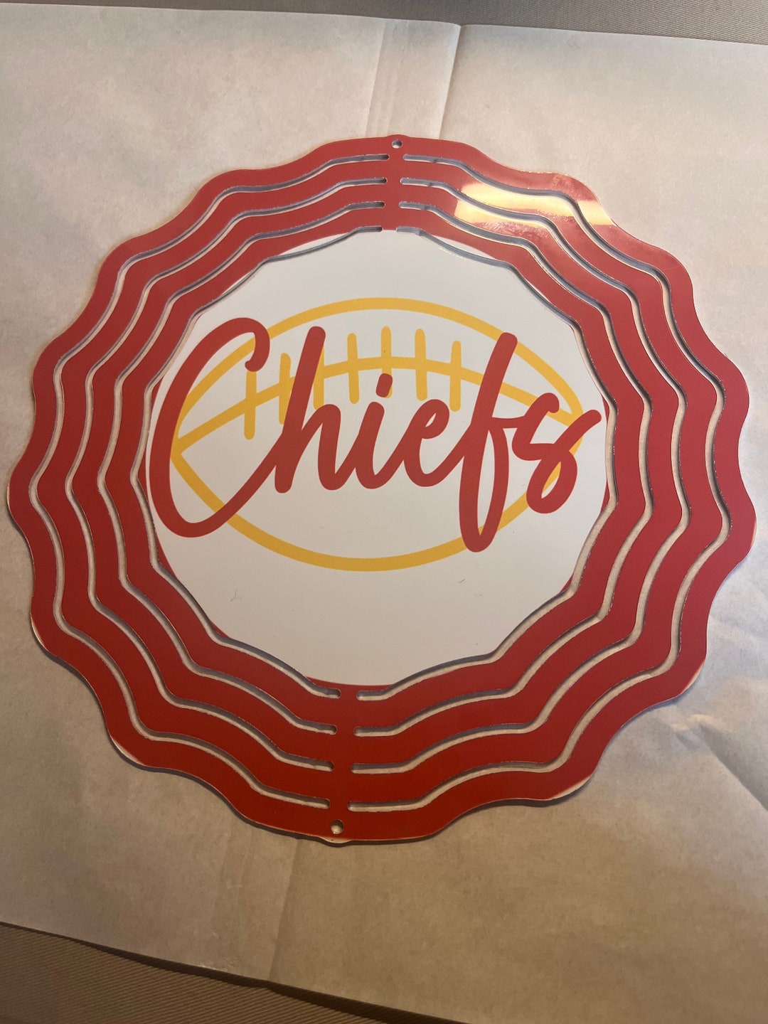 Kansas City Chiefs Wind Spinner Etsy