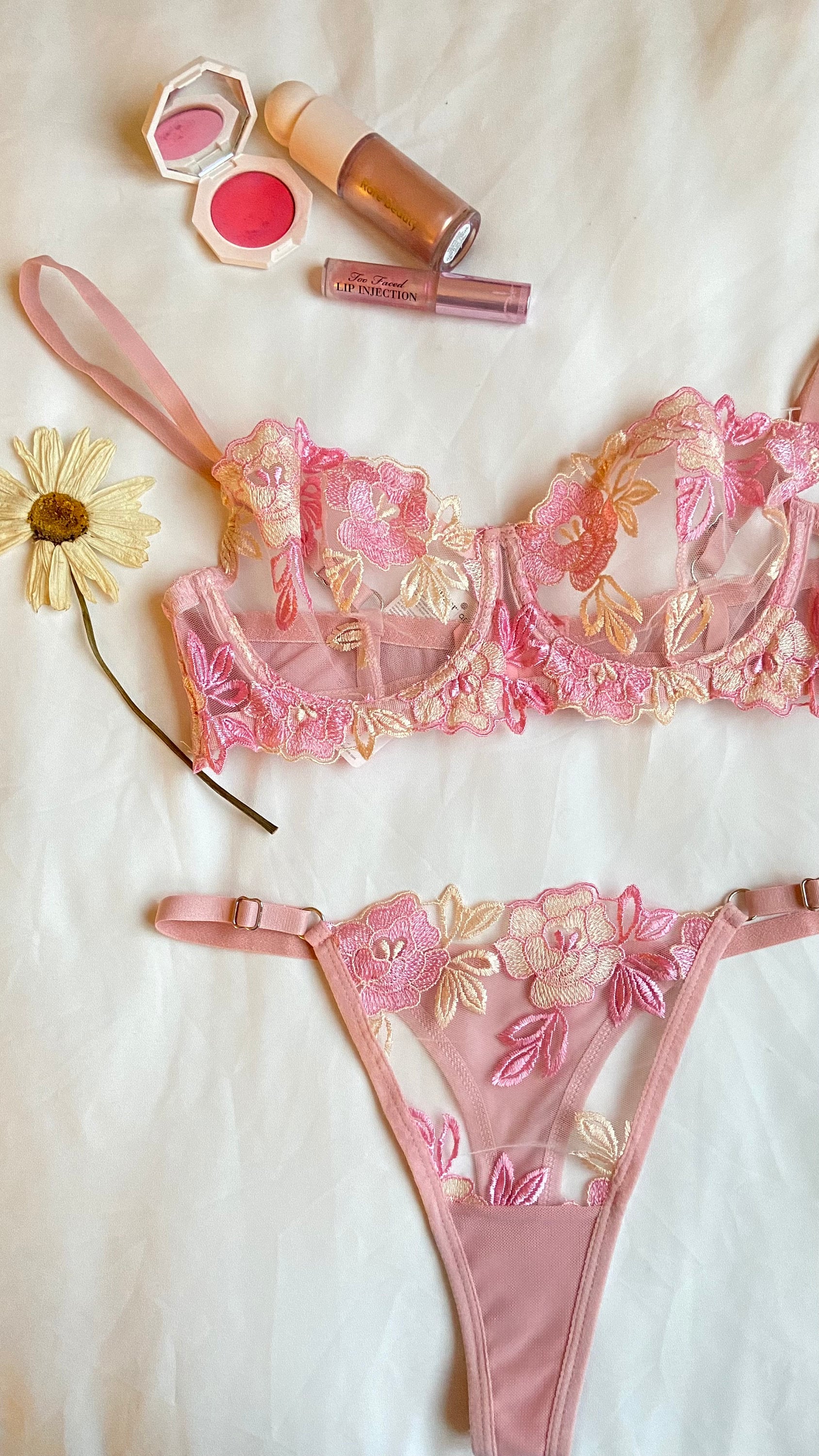 Buy Flower Bra and Panty Online In India -  India