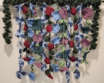 PATTERN Flower Garden Crochet Wall Décor