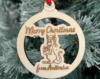 Merry Christmas from Australia Kangaroo