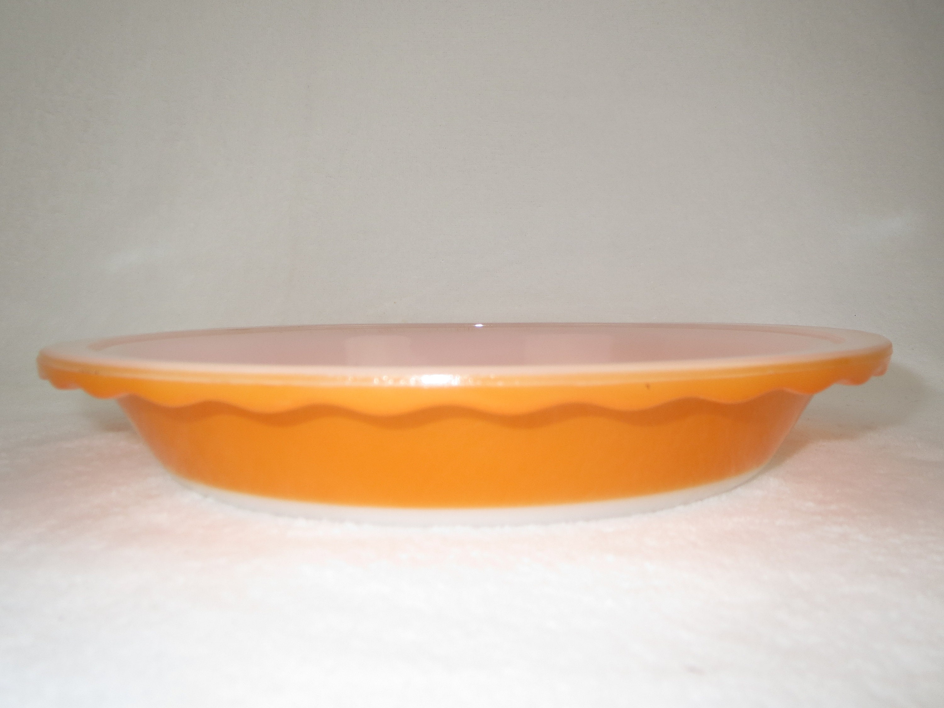 Crown Corning 9 Orange Pyrex Pie Plate/ Flan Dish With - Etsy