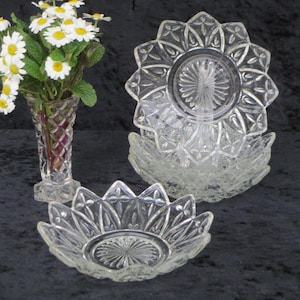 Bols à pétales de Federal Glass Co - Lot de 5