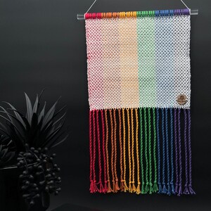 Glow In Dark Rainbow Mixed Twill Wall Hanging