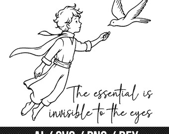 Little Prince SVG, Kids Party Theme, Affirmation Quote (Digital Files)