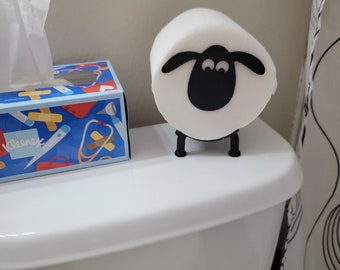 Porte-papier hygiénique et décoration en forme de mouton