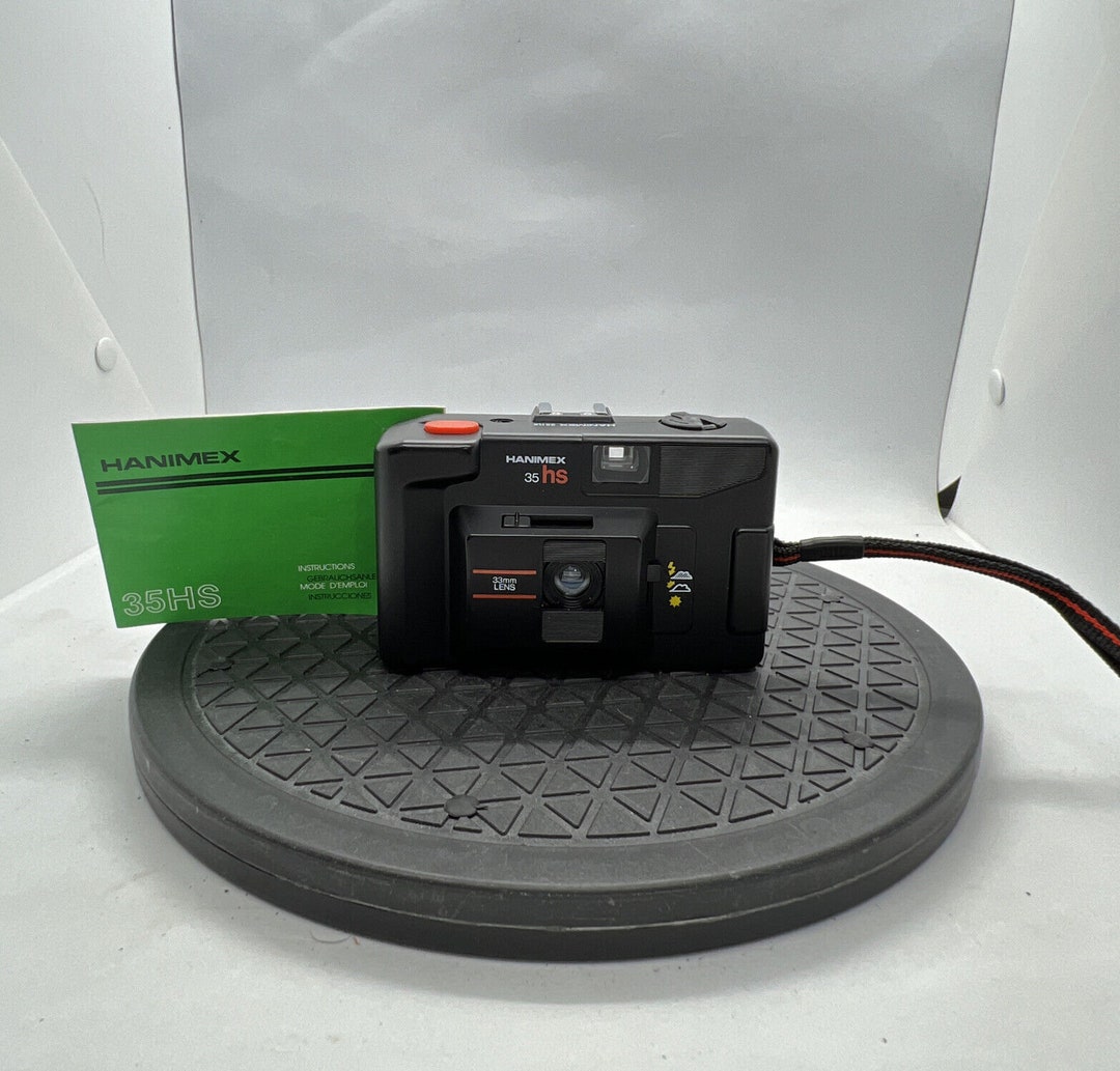 Hanimex 35 Hs 35mm Film Point and Shoot Camera Black Tested Strapmint