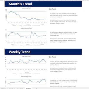Universal Sales Analysis Tool - Create an AUTOMATED 4 page report in 5 minutes - universal perfect for e commerce