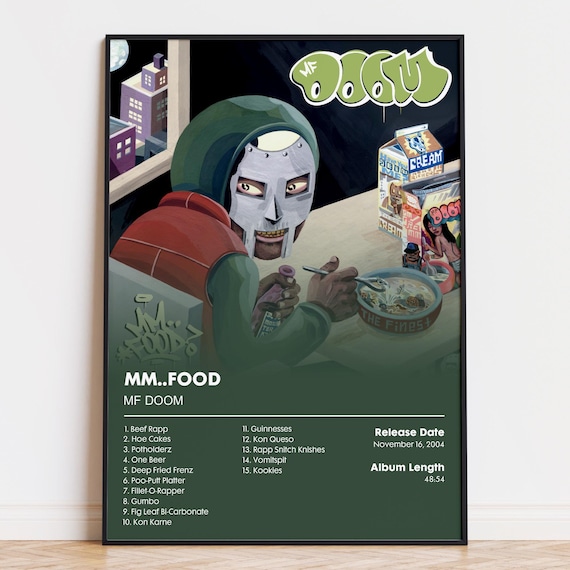 Mf Doom - Mm..Food - Album Poster Print - Etsy Polska