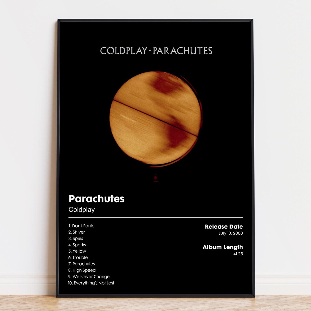 Coldplay - Parachutes - Album Poster Print - Etsy