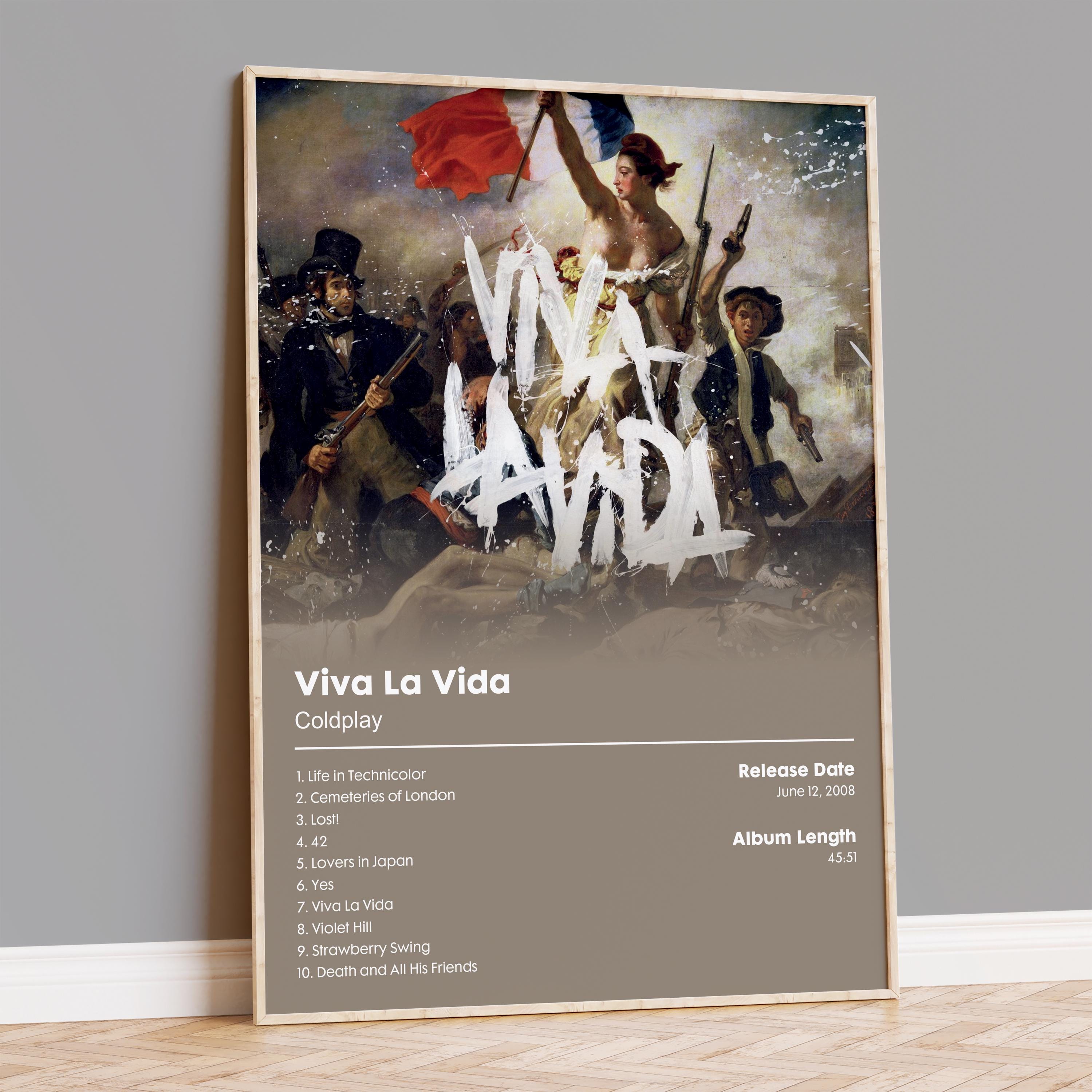 Coldplay - Viva La Vida - Album Poster Print - Etsy UK