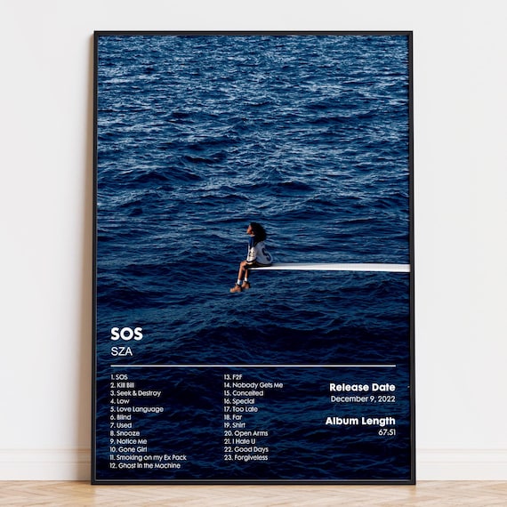 SZA - SOS - Album Poster Print - Etsy 日本