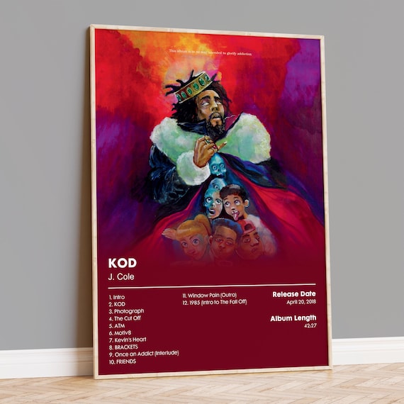J. Cole KOD Poster (Album Cover) ポスター A1 Amazon.com: DIDIDO J Poster Cole KOD Album Cover Canvas Posters