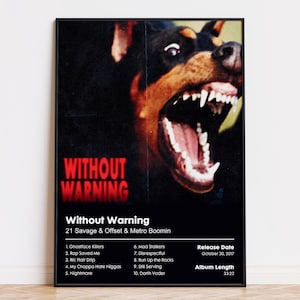 21 Savage & Offset, Metro Boomin - Without Warning - Album Poster Print