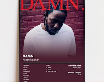 Kendrick Lamar Damn 2LP Vinyl Limited Black 12