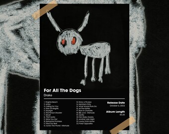 Drake - for All the Dogs - Album Poster - Etsy