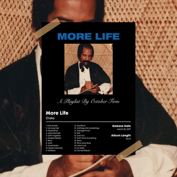Drake - More Life - Album Poster - Etsy