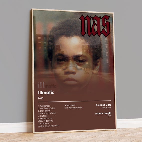 Nas - Illmatic - Album Poster Print - Etsy
