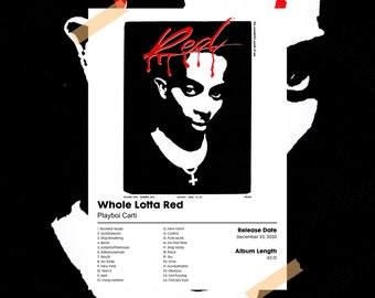 Playboi Carti Red Album Cover Playboi Carti Whole Lotta Red Album