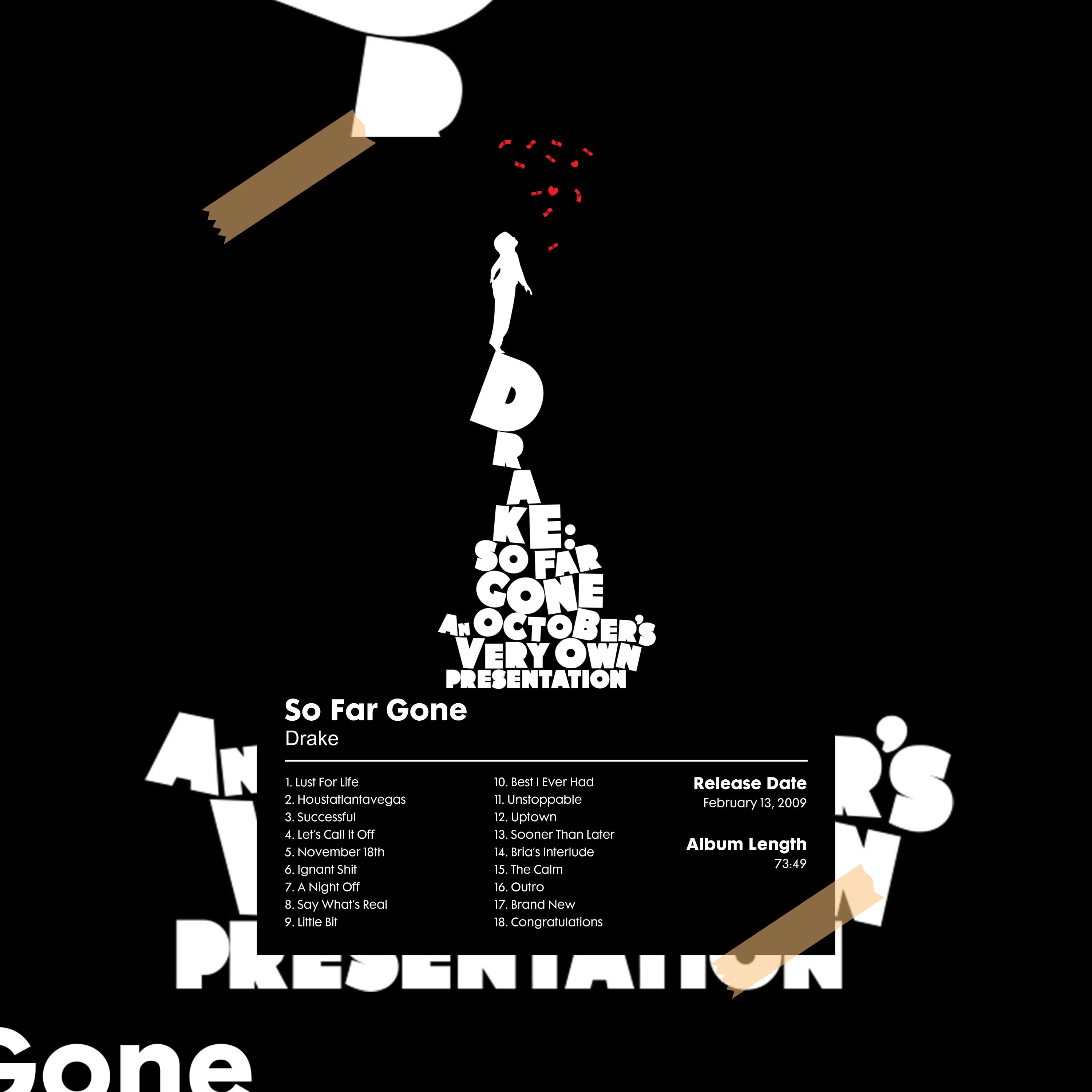 Drake - so Far Gone - Album Poster - Etsy