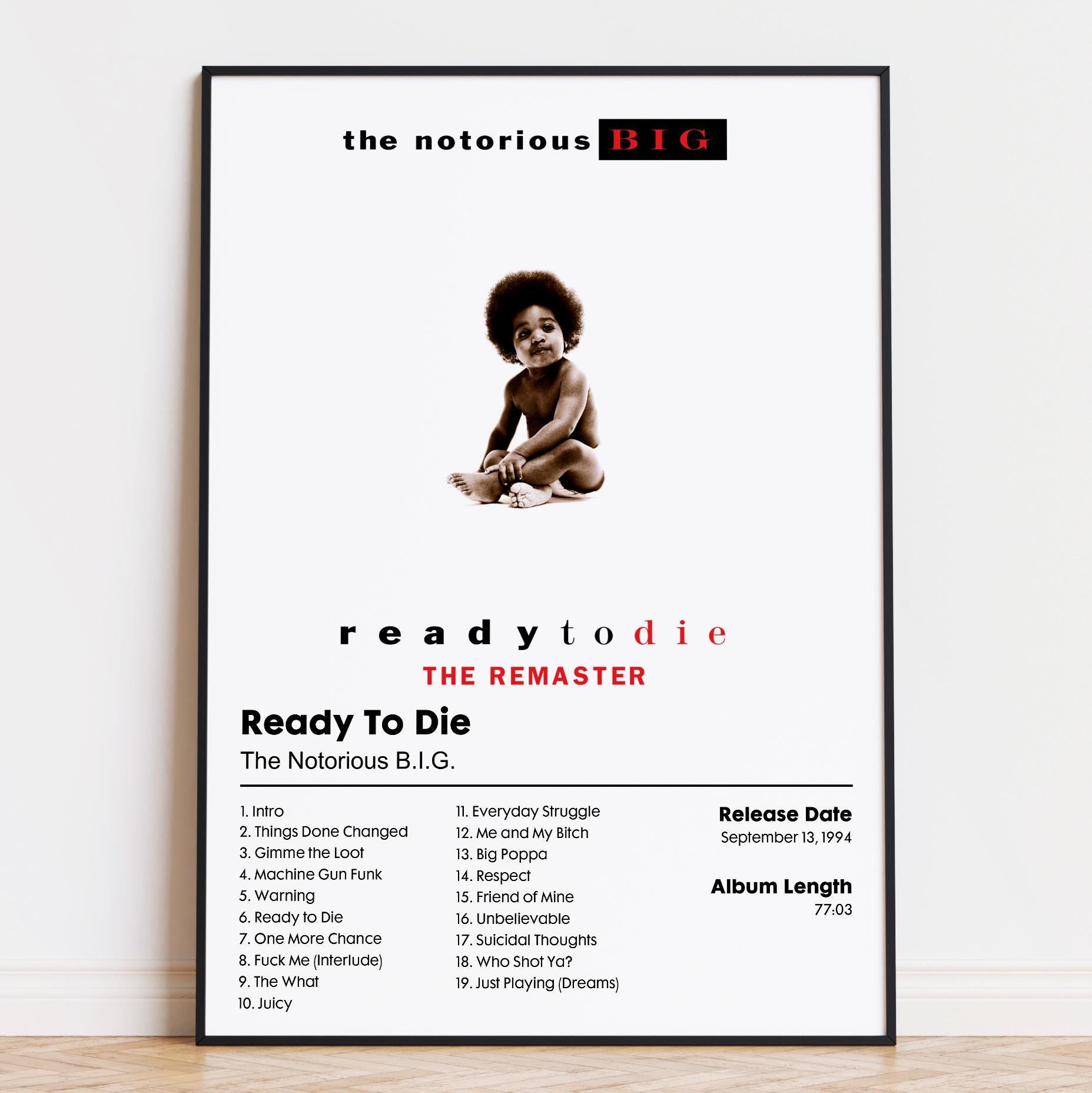 The Notorious B.I.G. - Ready to Die - Album Poster Print - Etsy