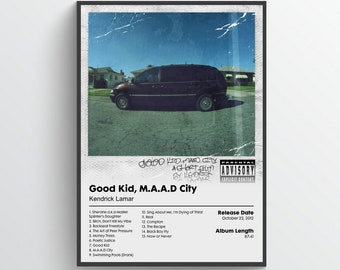 Kendrick Lamar - Good Kid M.A.A.D City - Album Poster