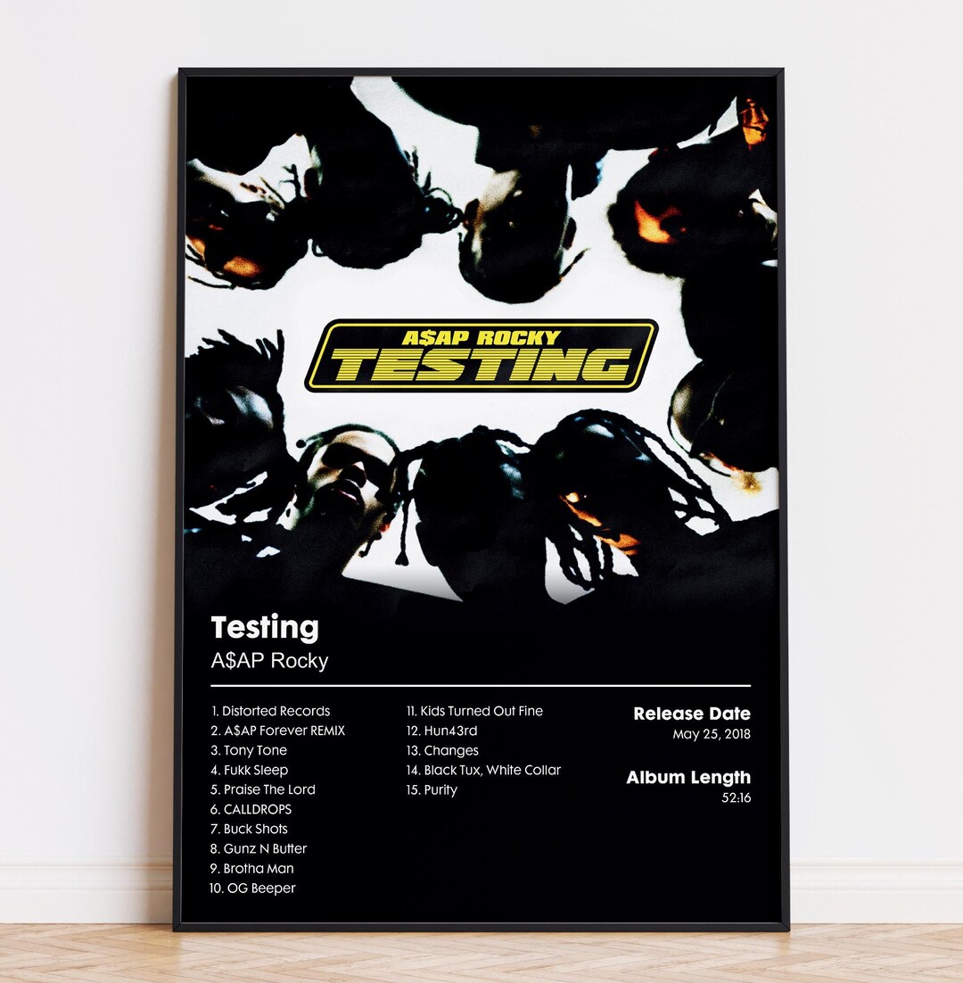 Asap Rocky - Testing - Album Poster Print - Etsy
