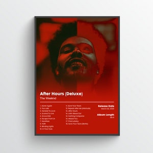 The Weeknd - After Hours Deluxe - Album Poster