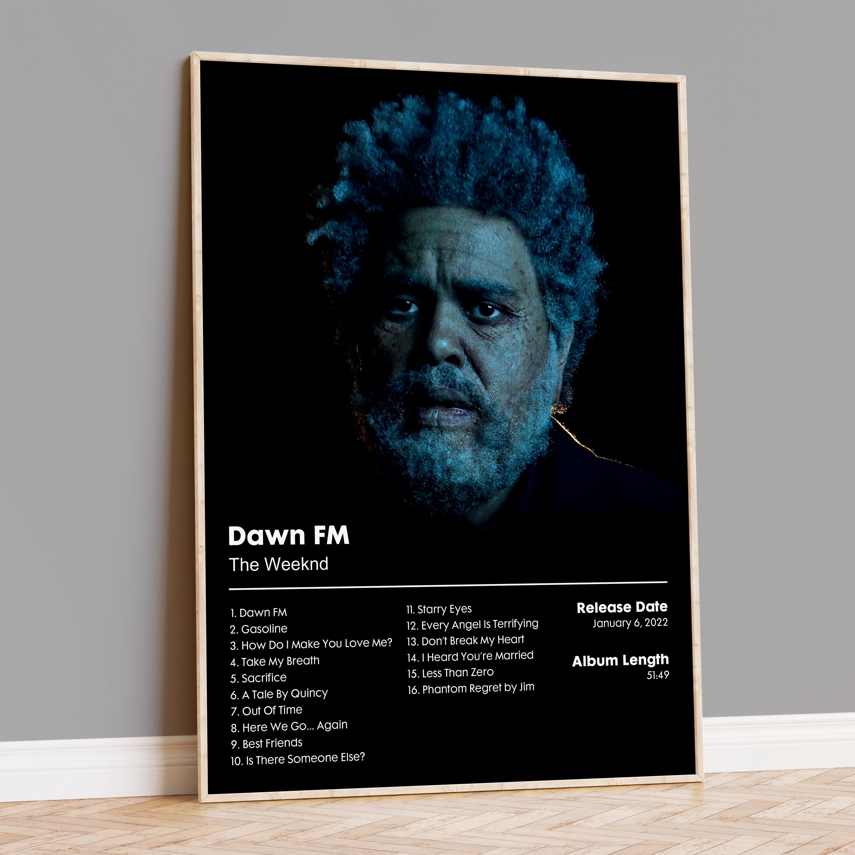 The Weeknd Dawn FM Portrait Tee Singer The Weeknd Dawn Fm Graphic