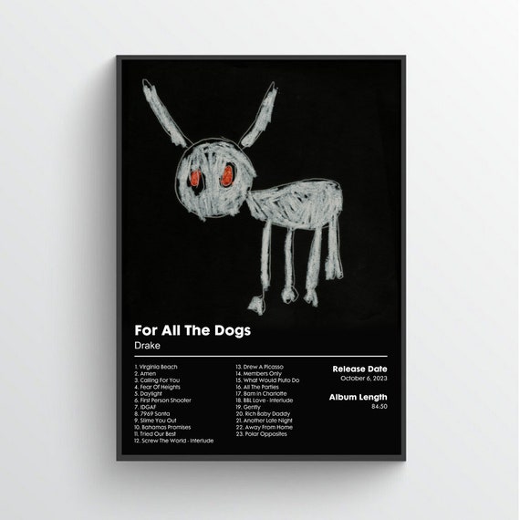 Drake - for All the Dogs - Album Poster - Etsy