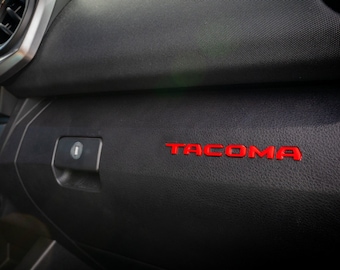 2016-2023 Toyota Tacoma Glovebox Overlays in Acrylic - 3rd Generation