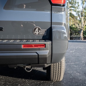 2025 Toyota 4Runner Retro 4 Wheel Drive Two Tone Acrylic Emblem