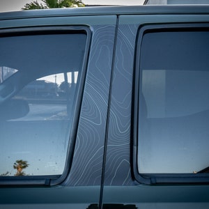Overlays topografische kaart B-stijl Toyota Tacoma 2016-2023 - 3e generatie