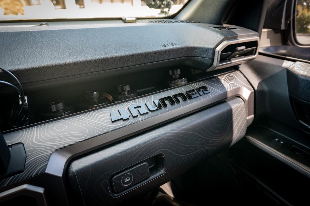 2025 Toyota 4runner 6th Gen V3 Topographic Map Dash Overlays With ...