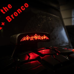 2021+ Bronco Acrylic Third Brake Light Overlay 2022 2023