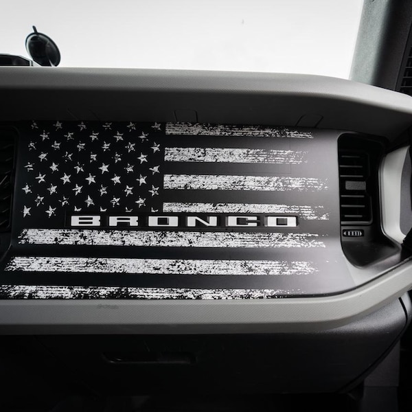 2021+ Bronco Freiheit Dash Overlay - Amerikanische Flagge - Abziehbild-Aufkleber