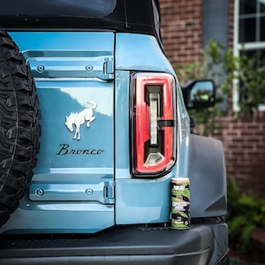 2021+ Bronco Smoked Tail Light Overlay For LED Tails