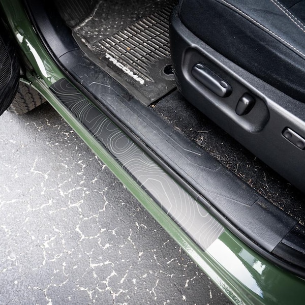Topografische kaartoverlay-beschermers Toyota Tacoma 2016-2023 - dubbele cabine